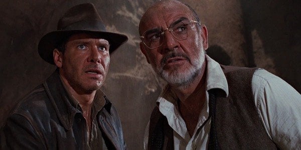Sean Connery and Harrison Ford