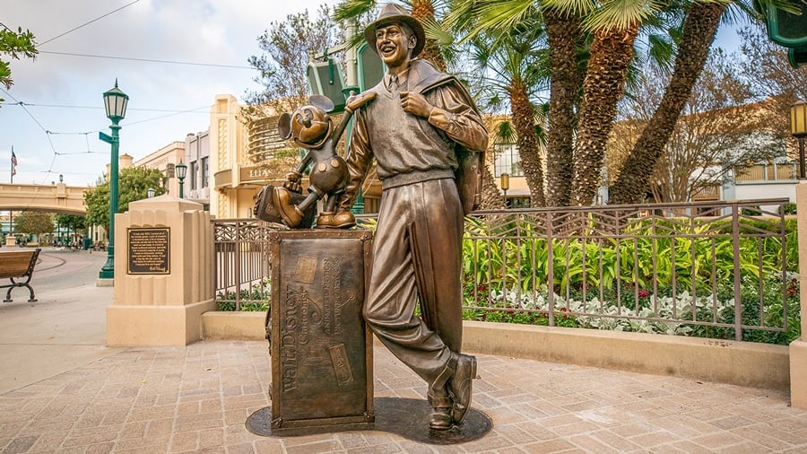 Storytellers statue at Disney California Adventure park