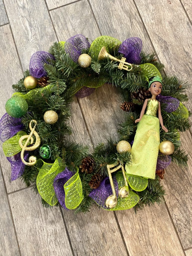 Tiana-inspired wreath
