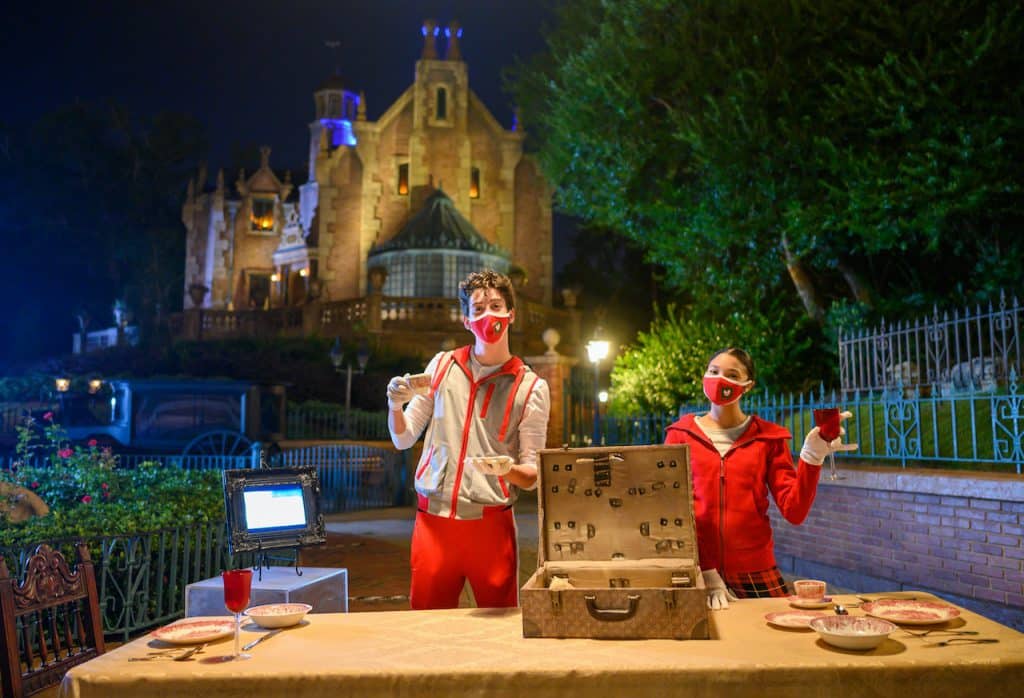 Disney Channels ZOMBIES 2" stars, Milo Manheim and Kylee Russell, compete in "Disney Holiday Magic Quest," a high-stakes, holiday adventure inside Magic Kingdom Park at Walt Disney World Resort after dark.