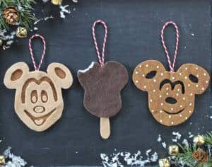 Mickey Food Ornaments