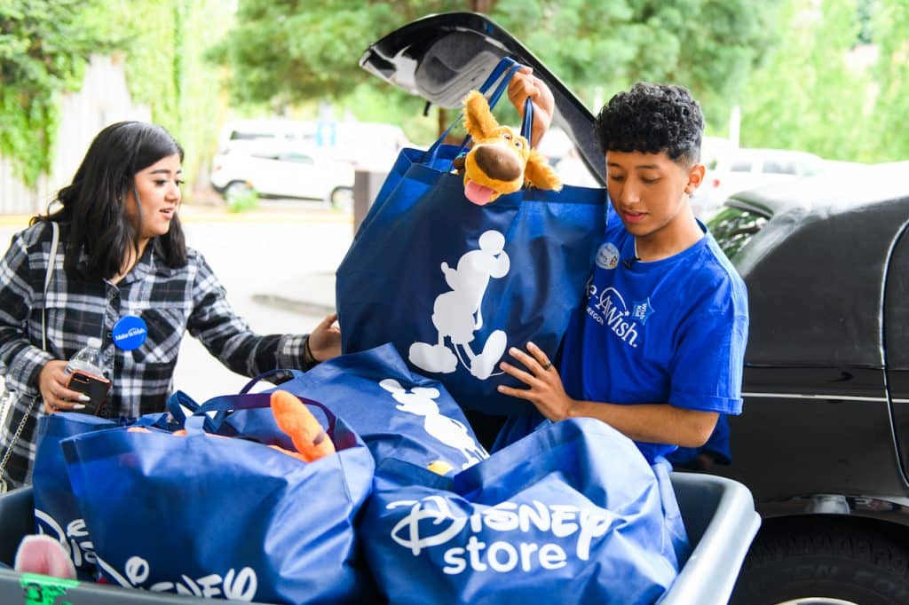 Henry brings toys to children at OHSU Doernbecher Children's Hospital for his Make A Wish day in Portland, Oregon, on Friday, June 21, 2019.