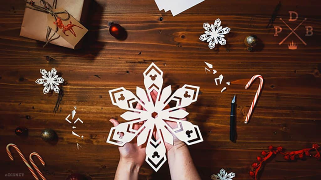 DIY Mickey Snowflakes