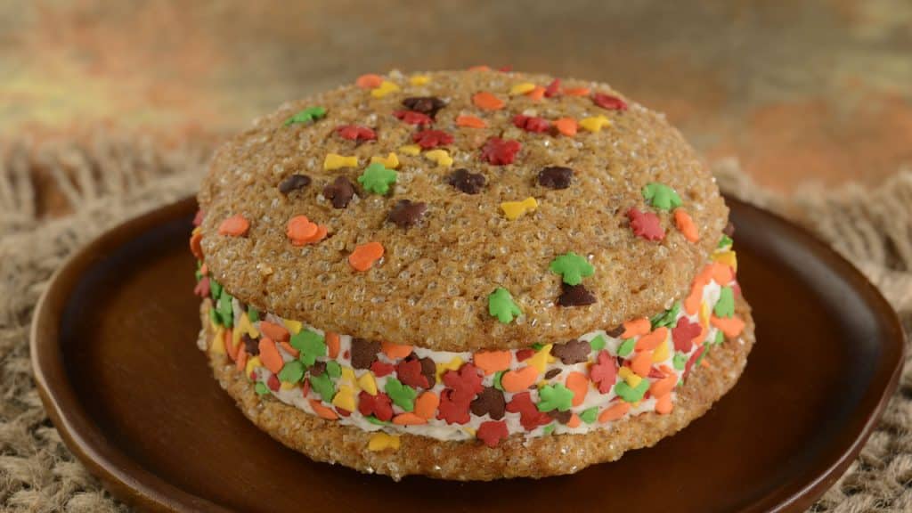 Pumpkin Cookie Ice Cream Sandwich from Disney’s Animal Kingdom Theme Park