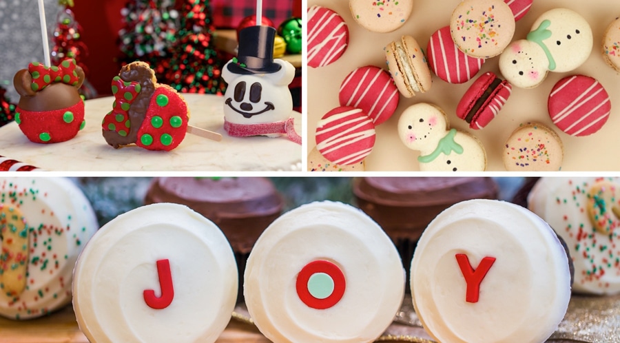 | The Main Street Mouse Collage of Holiday Treats from Marcelines Confectionery Kayla's Cakes and Sprinkles