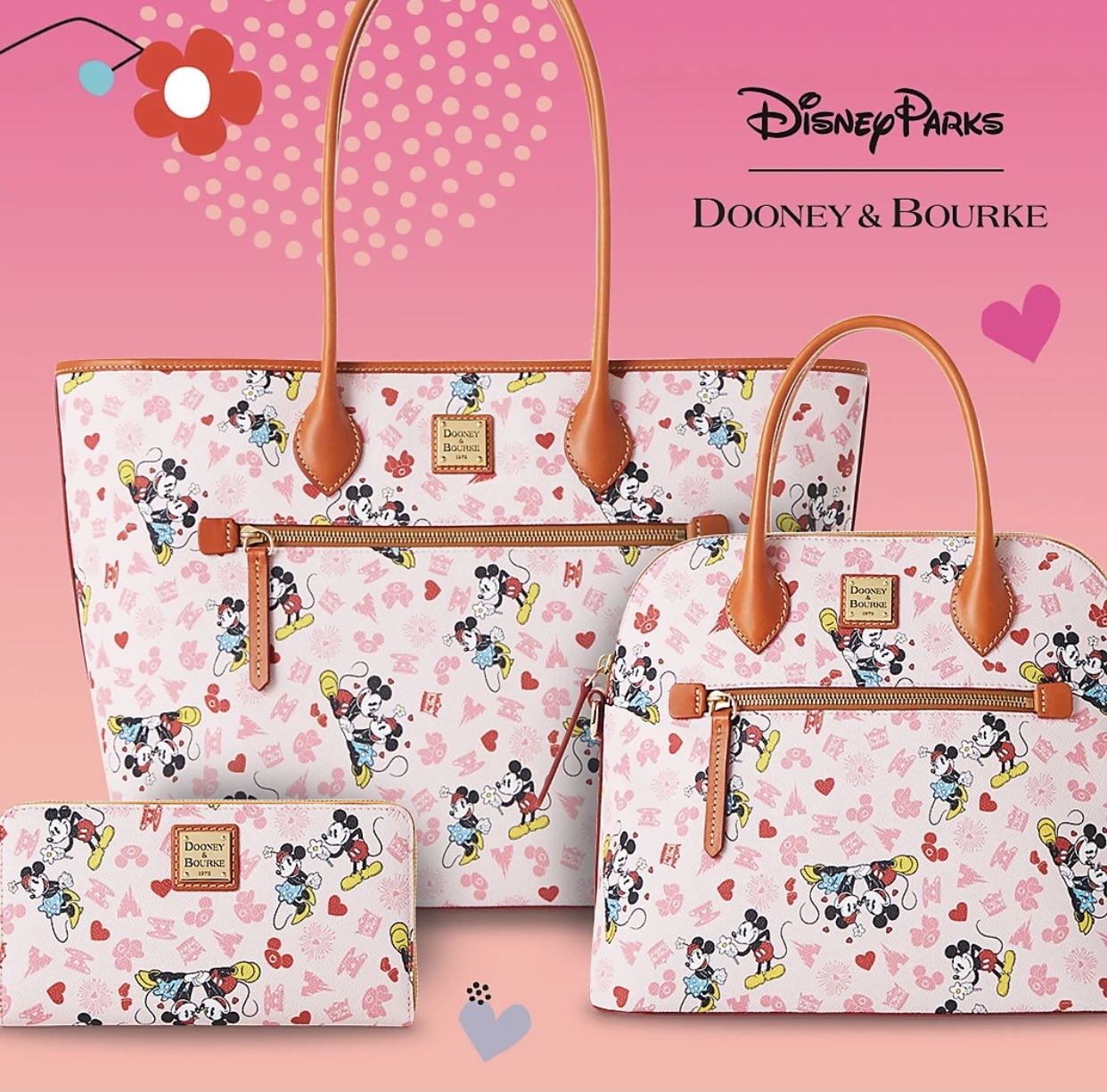 New Mickey Minnie Love Dooney and Bourke on shopDisney