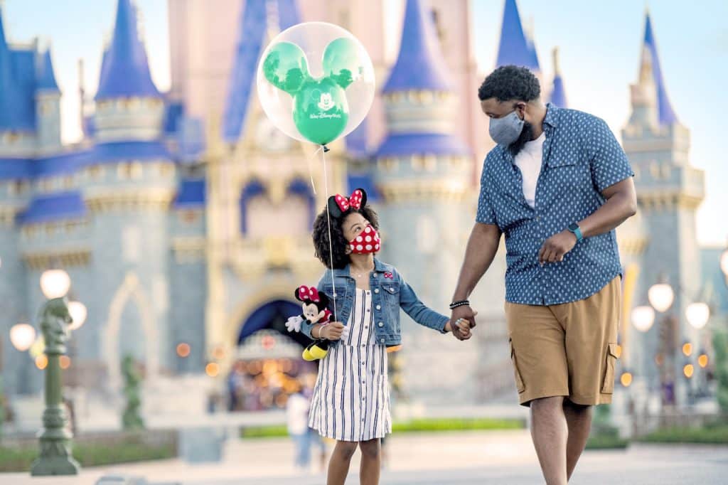 Father and daughter at Magic Kingdom Park