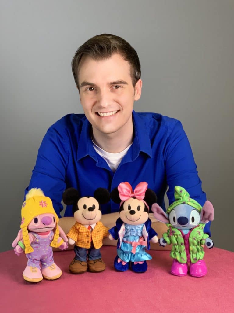 Disney Artist Wes Taylor with Disney nuiMOs plush