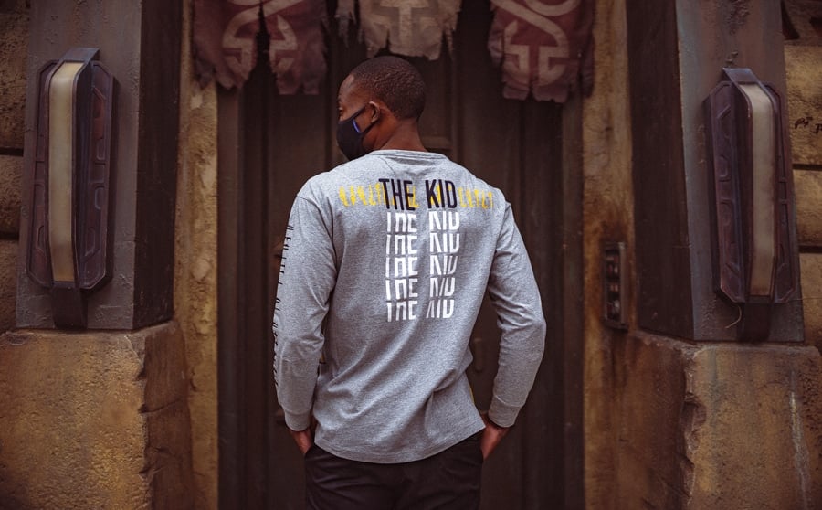 All-New Streetwear Collection Inspired by the Child: heather gray long-sleeve t-shirt - back