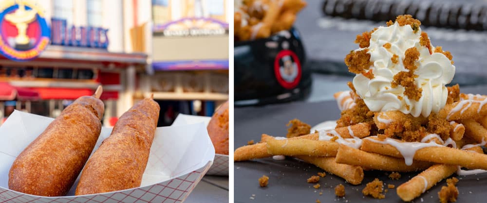 Original Corn Dog and Carrot Cake Funnel Fries