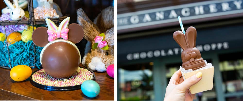 Easter Minnie Bunny Piñata and Boozy Bourbon Chocolate Bunnies available at The Ganachery, Disney Springs