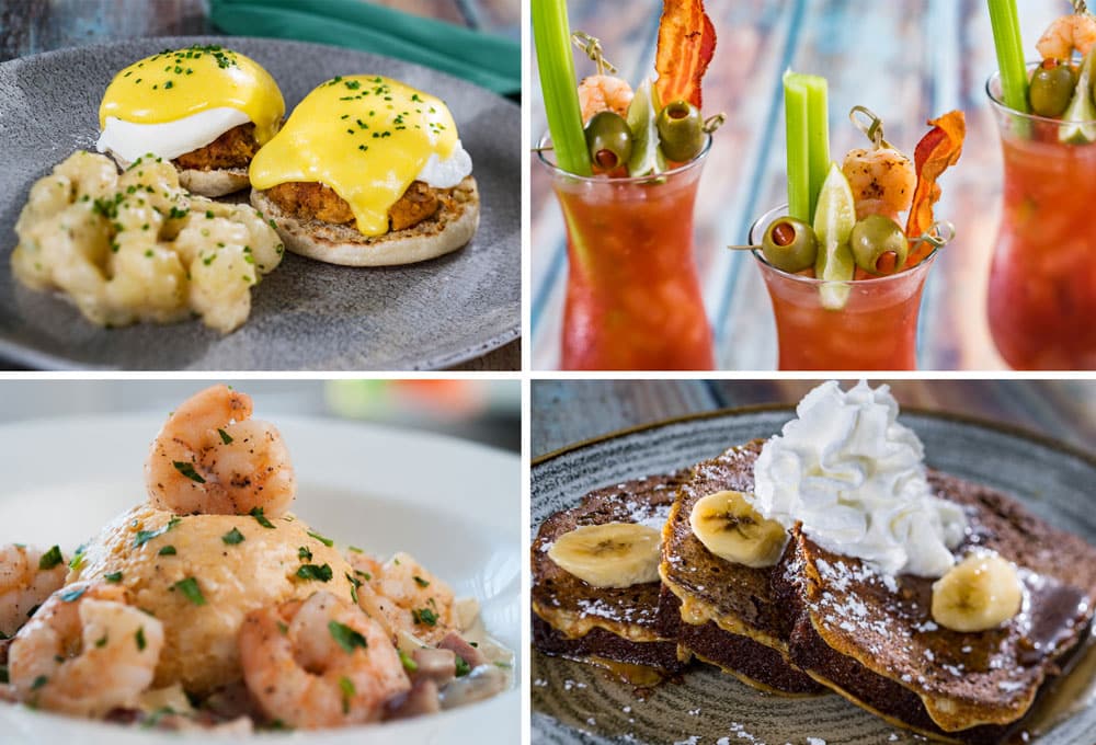 | The Main Street Mouse Banana Bread French Toast Crab Cake eggs Benedict