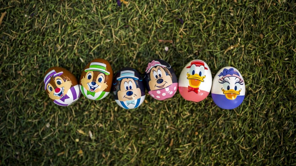 Collectible eggs for the 2021 Eggstravaganza at Downtown Disney District at Disneyland Resort