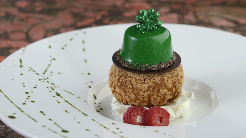 | The Main Street Mouse St Paddys Dessert from Dahlia Lounge at Disneys Coronado Springs Resort and Three Bridges Bar Grill at Disneys Coronado Springs Resort