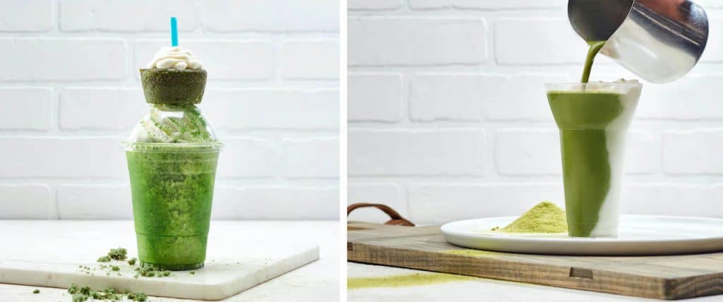 | The Main Street Mouse St Patricks Affagato and Green Velvet Cake Shake from Vivoli Il Gelato at Disney Springs