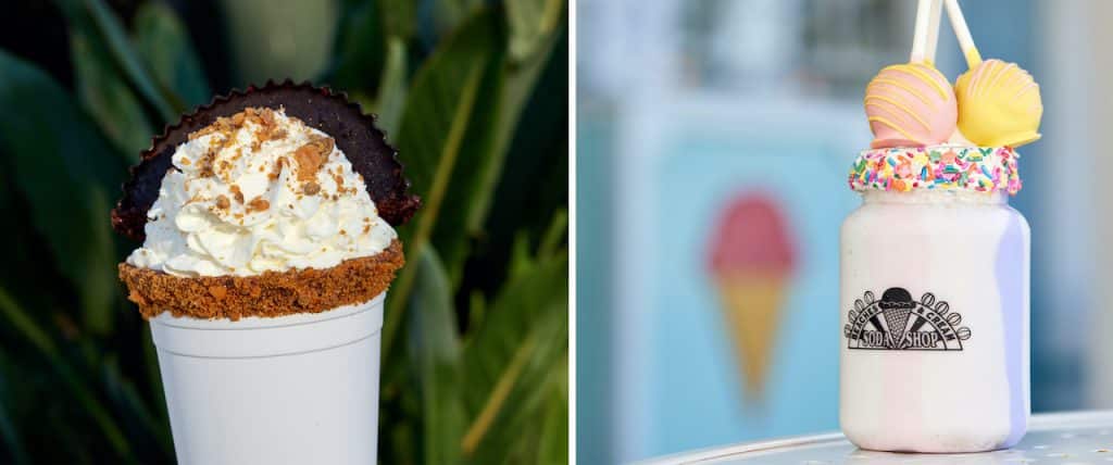 Chocolate Peanut Butter Explosion Shake and Wildberry Shake