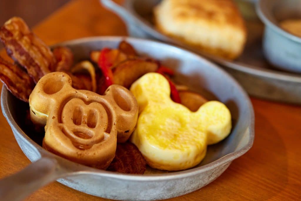 Kids All you care to enjoy Breakfast Skillet from Whispering Canyon Café at Disneys Wilderness Lodge