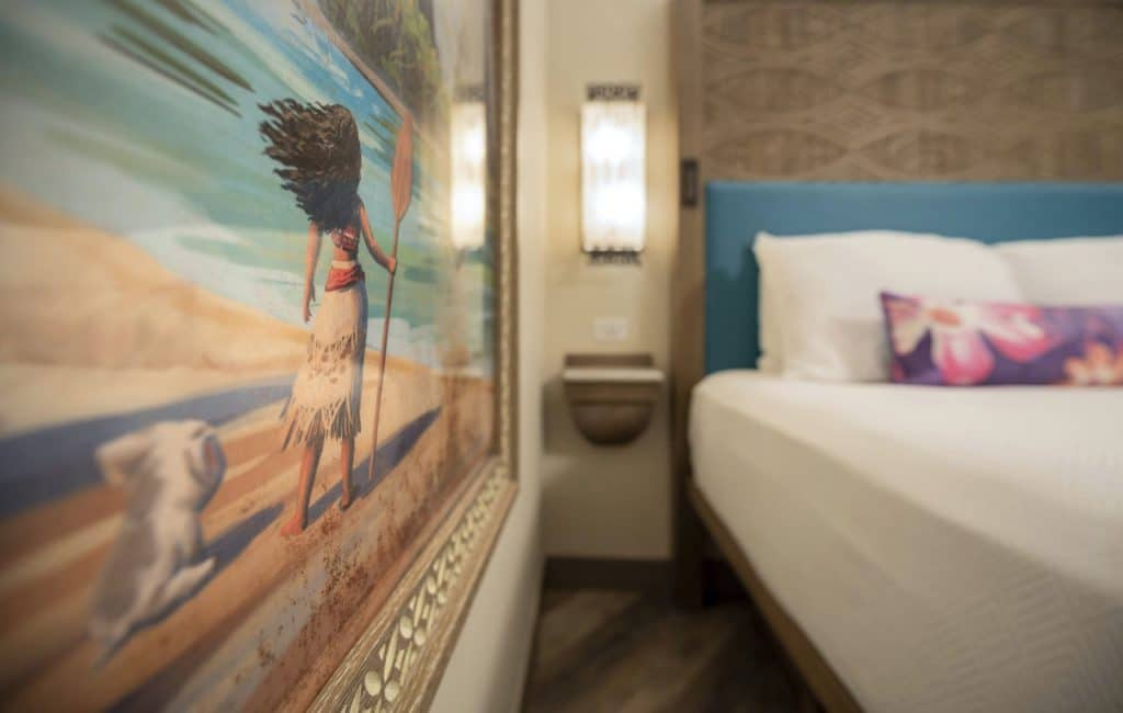 Reimagined guest rooms inside Disneys Polynesian Village Resort