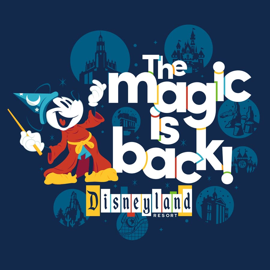 The Magic Is Back Merchandise Collection at Disneyland Resort