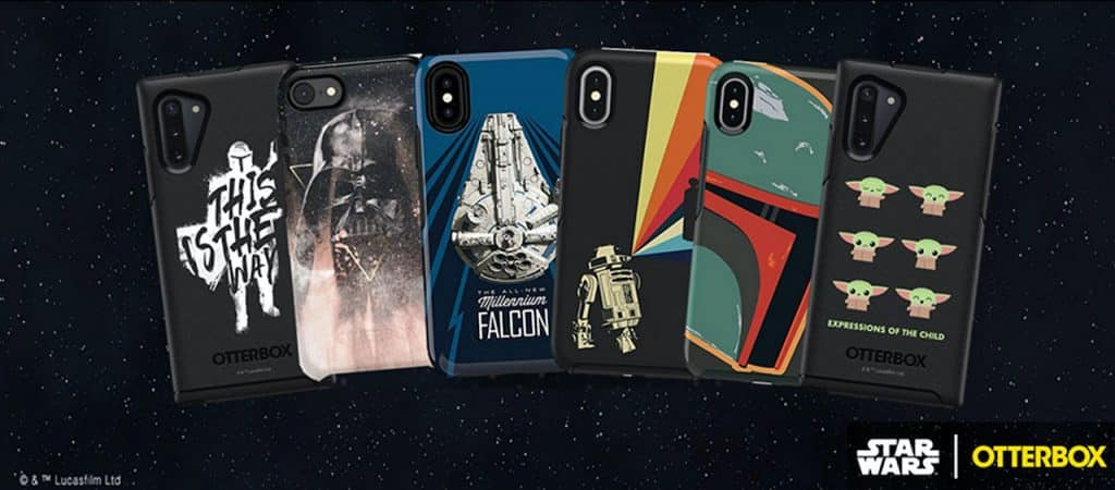 Collection of Star Wars-inspired phone cases from OtterBox