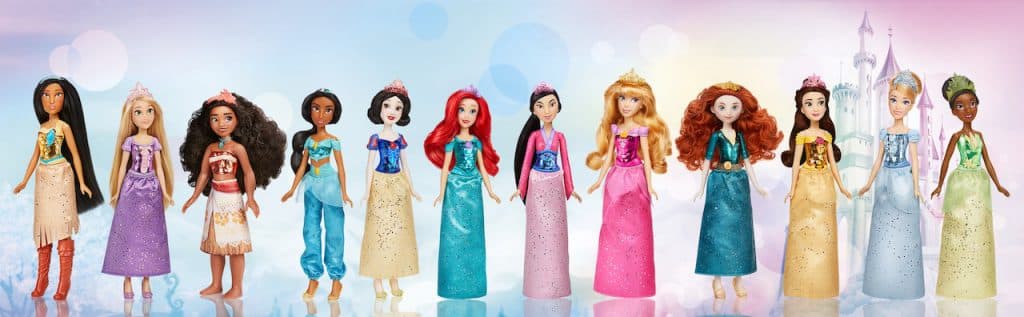Hasbro Disney Princess Royal Shimmer Dolls