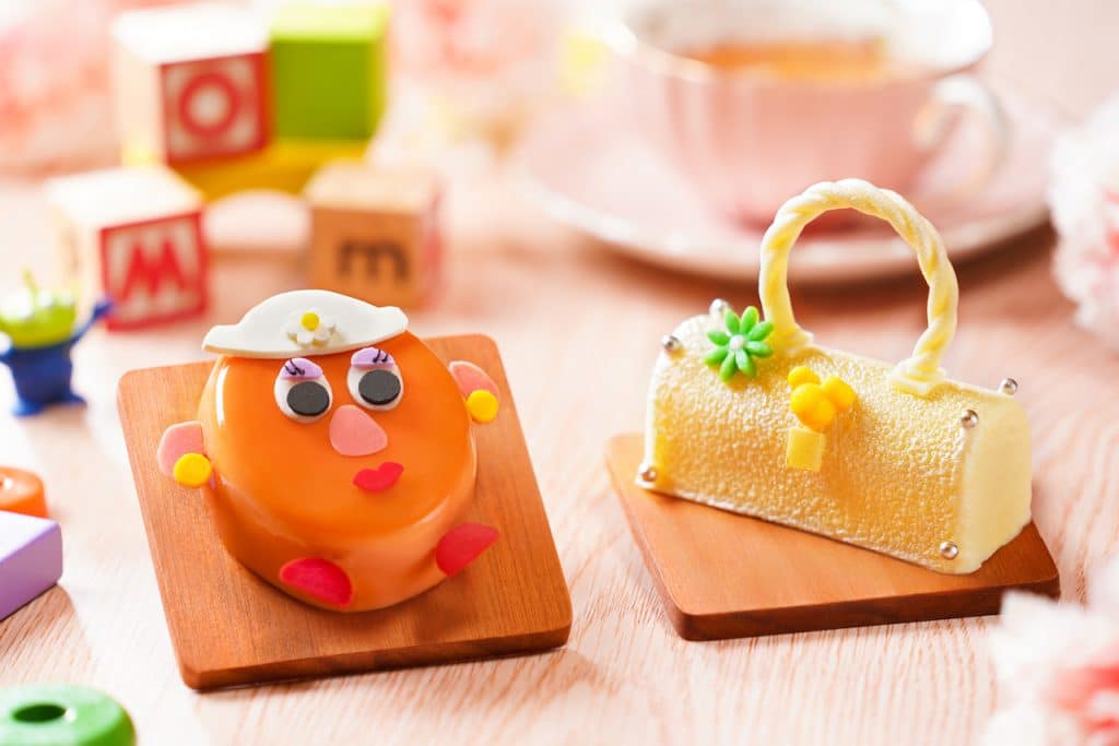 Treats inspired by Mrs Potato Head and a purse found at Hong Kong Disneyland Resort