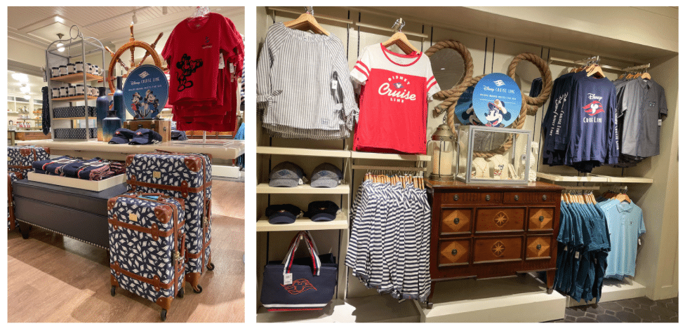 Collage of Disney Cruise Line Products available at The Market at Ale & Compass