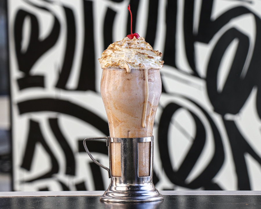 | The Main Street Mouse Classic Pumpkin Pie Shake from Black Tap Craft Burgers Shakes at Downtown Disney District