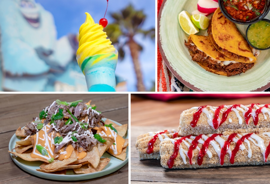 Collage of dining options from Disney California Adventure park