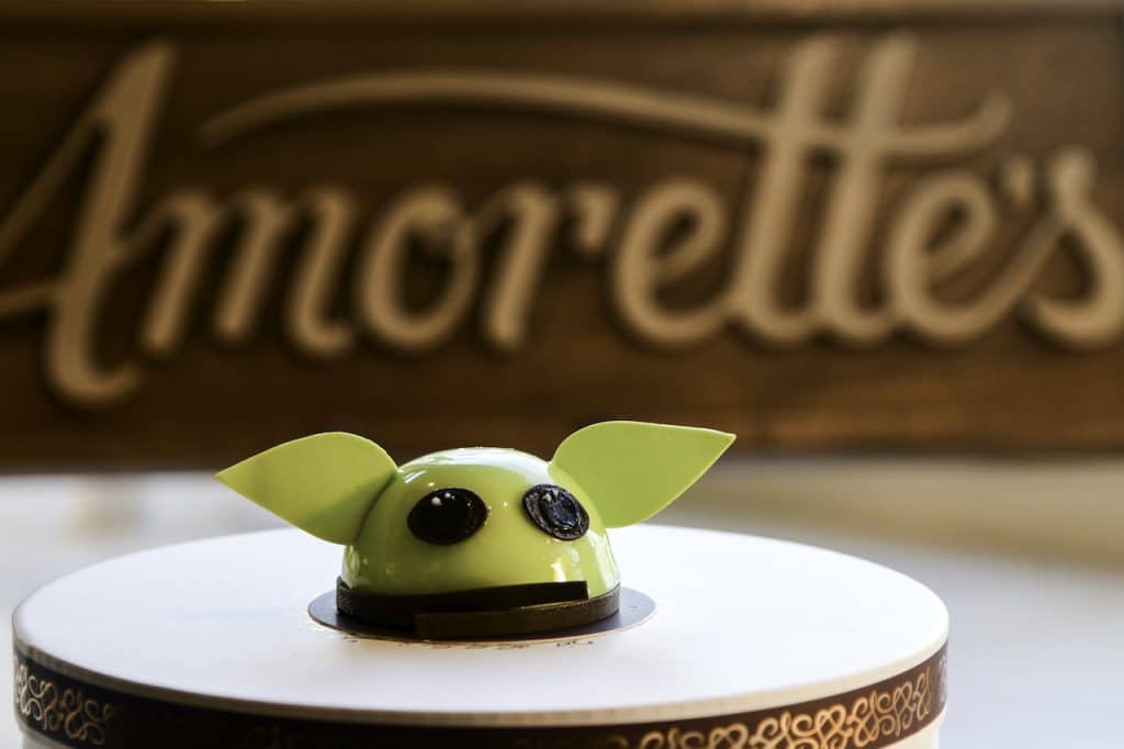 Grogu Mini Dome Cake at Amorettes Patisserie