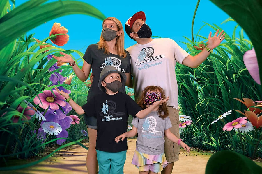 Family at Disney Photopass Studio at Disney Springs