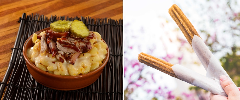 Baked Macaroni Cheese and churros at Eight Spoon Café