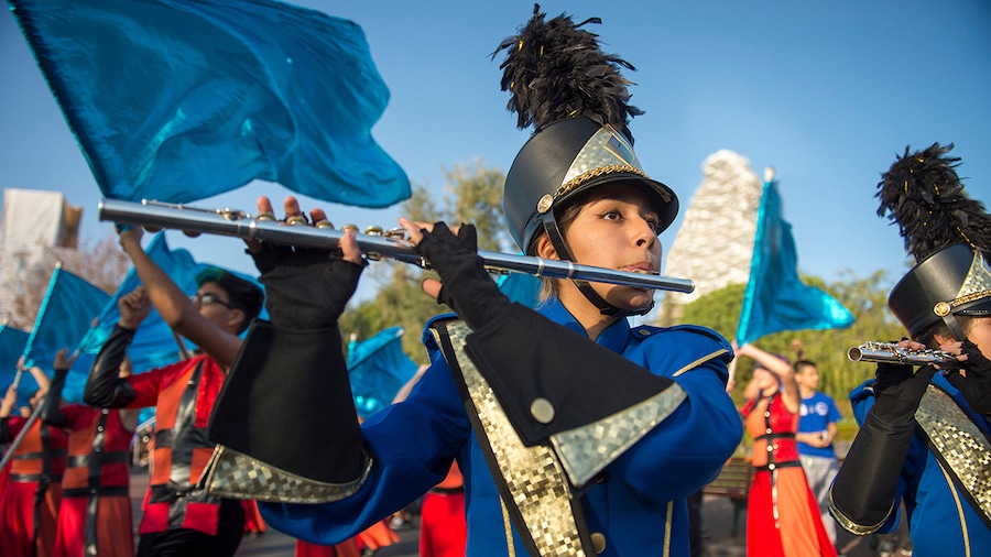 Student Playing the Flute at Disneyland Resort