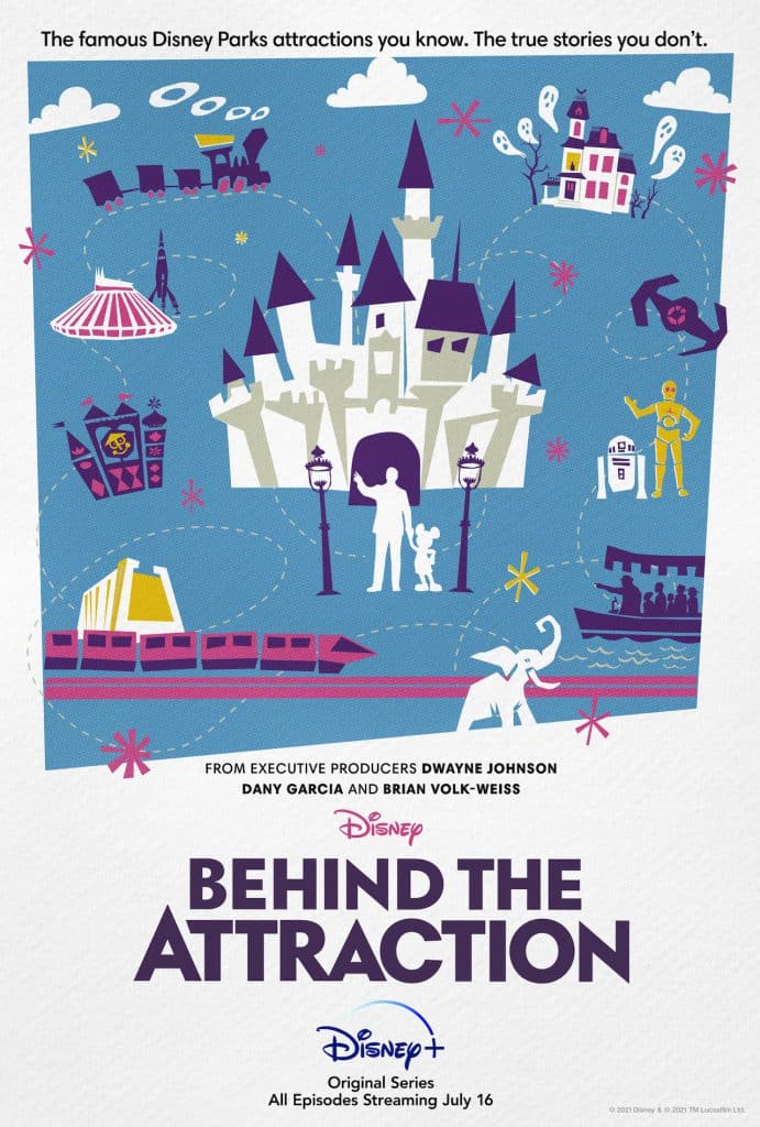 Poster for new 'Behind the Attraction' Original Series Coming to Disney+