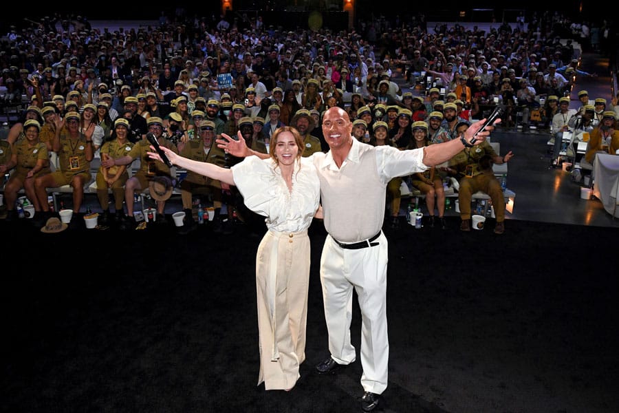 Emily Blunt and Dwayne Johnson at World Premiere of 'Jungle Cruise'