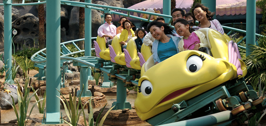 Flounder’s Flying Fish Coaster at Tokyo Disney Resort