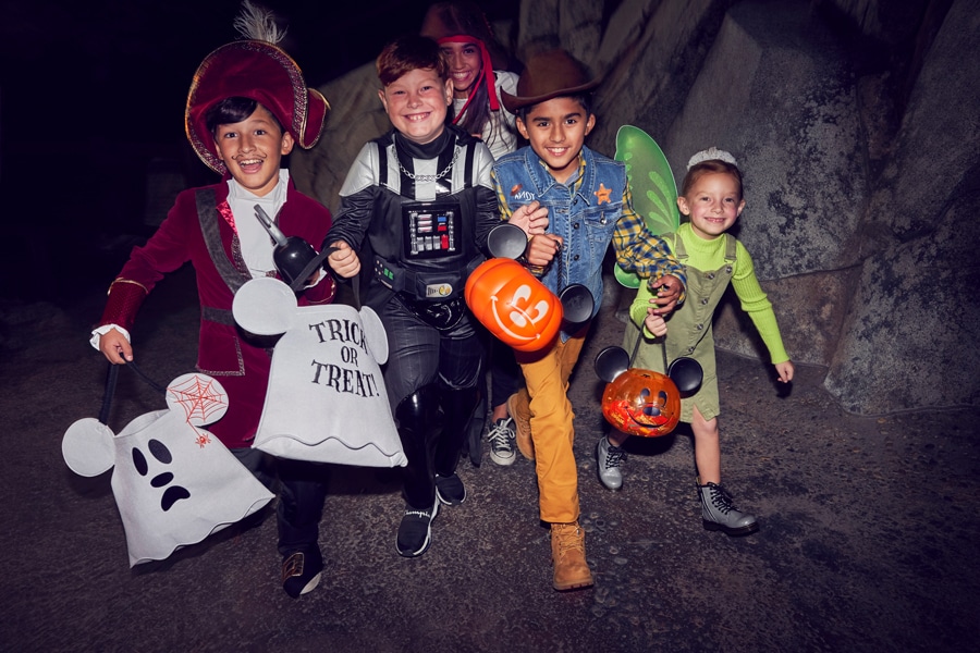 Group of kids at Oogie Boogie Bash A Disney Halloween Party