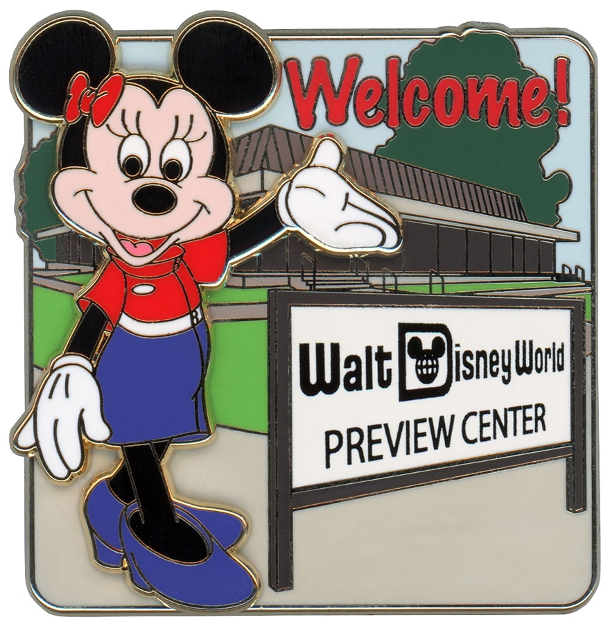 Walt Disney World Preview Center Tour Guide Minnie Mouse Pin