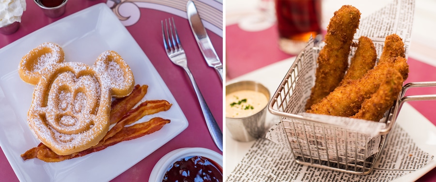 Food offerings from Carnation Café at Disneyland park