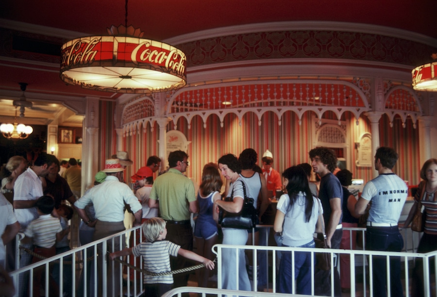 Refreshment Corner at Magic Kingdom Park, 1971