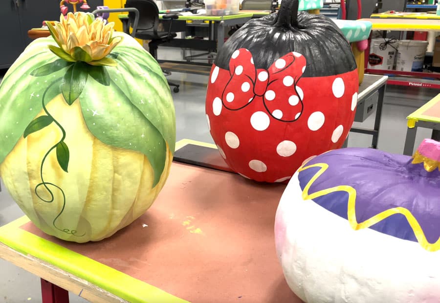 Disney inspired painted pumpkins