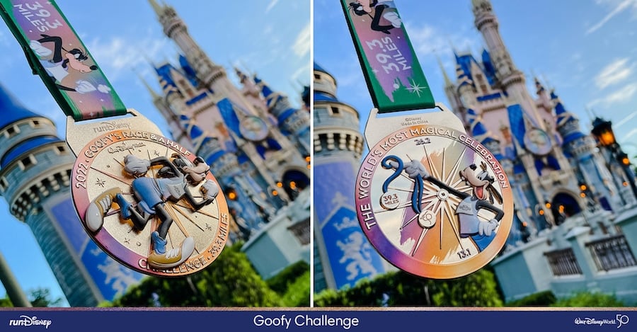 2022 Walt Disney World Marathon Goofy Race finisher medal