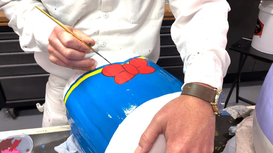 | The Main Street Mouse Donald Duck Painted Pumpkin