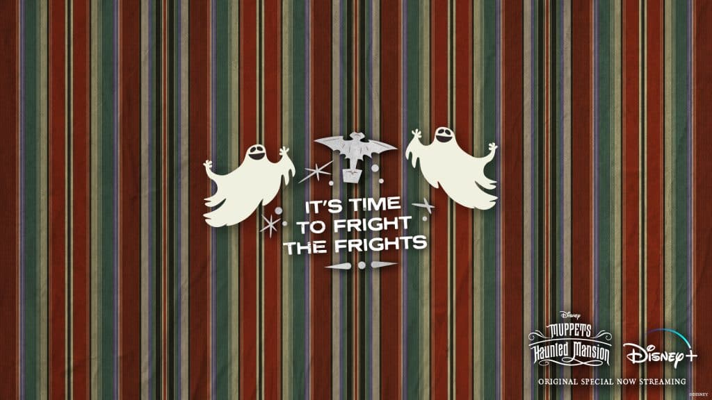 Muppets Haunted Mansion Stretching Room Wallpaper