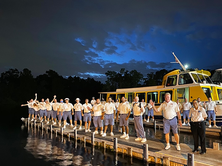 Watercraft cast members with Tradewinds cruiser