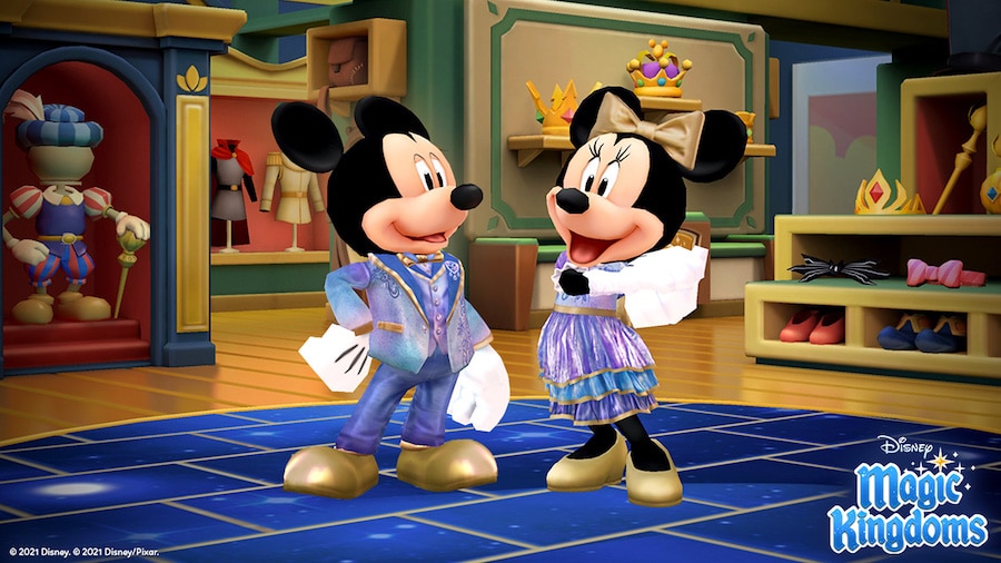 Mickey Mouse and Minnie Mouse in New features in Disney Magic Kingdoms