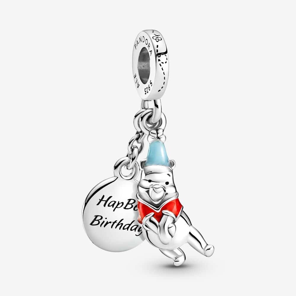 “HapBee Birthday” Pooh Birthday Dangle Charm from Pandora