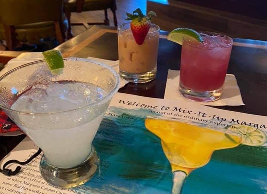 Margarita cocktails at the Green Cabin Room Vero Beach