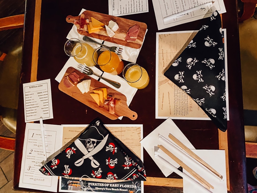 charcuterie board and pirates themed activities
