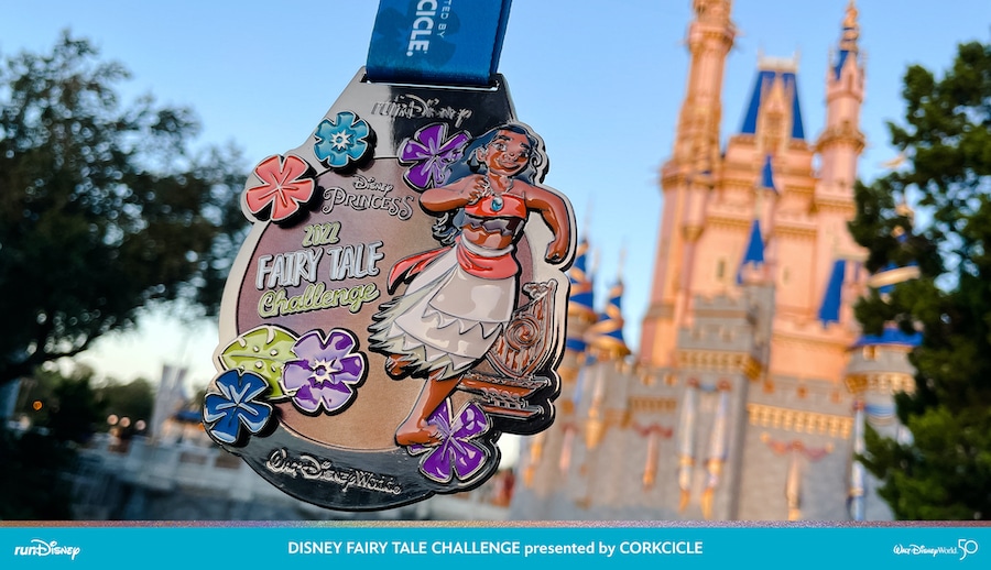 | The Main Street Mouse 2022 Disney Princess Fairy Tale Challenge Finisher Medal